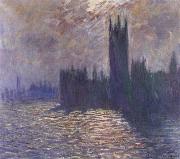 Claude Monet Houses of Parliament,Reflections on the Thames oil painting reproduction